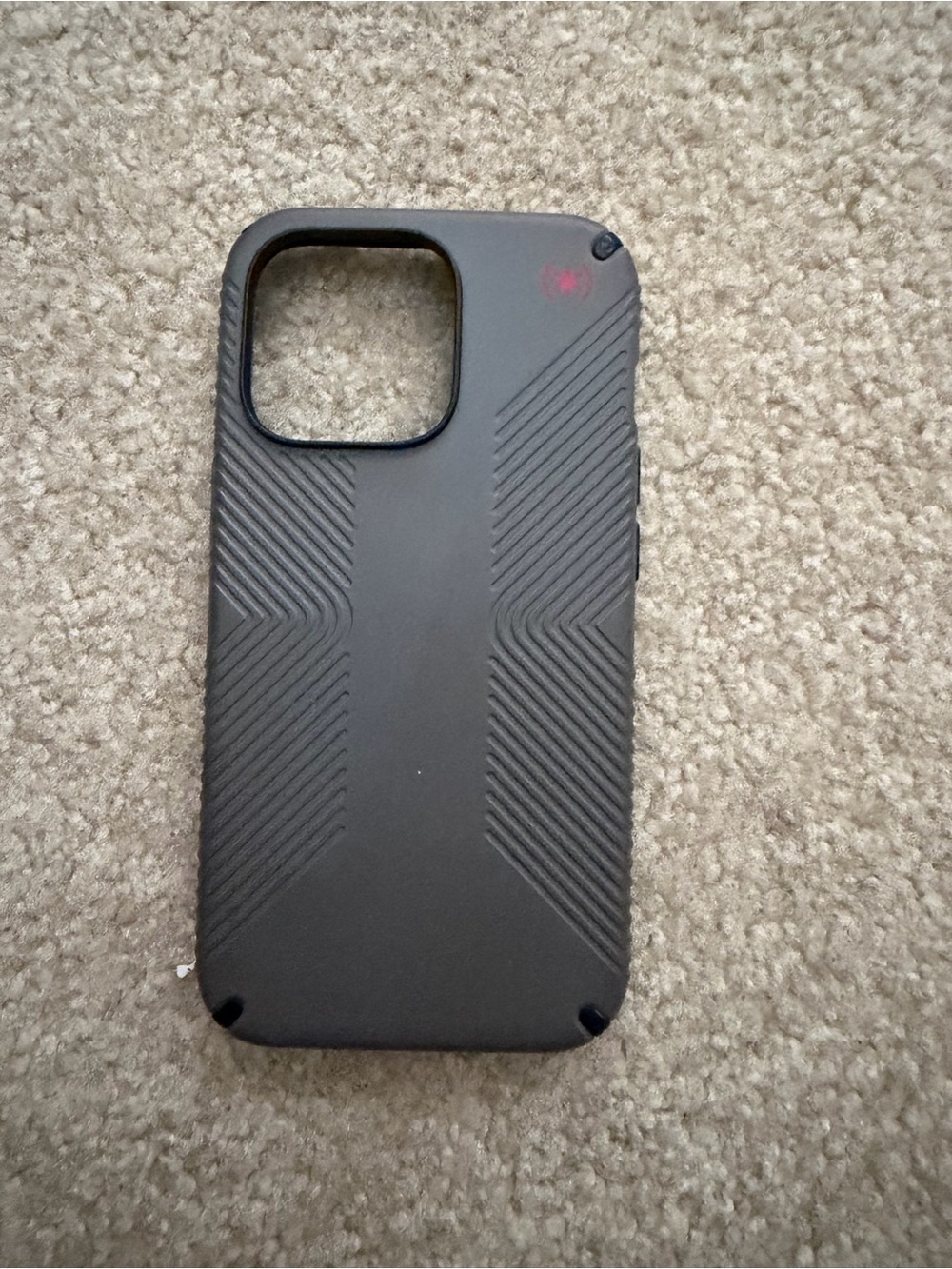 Rugged Black Protective Phone Case with Textured Grip